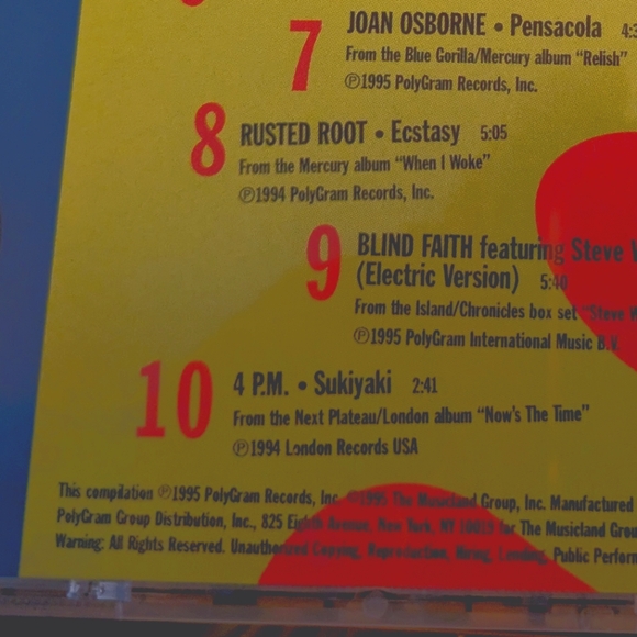 2/$18 1995 "Rock the Boat" Music Compilation CD - Picture 3 of 5